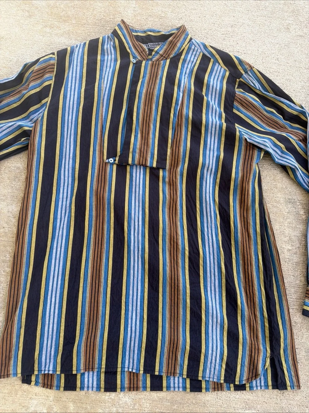 The J. Peterman Men’s Striped Cotton Shirt Casual Size XL - Picture 2 of 6